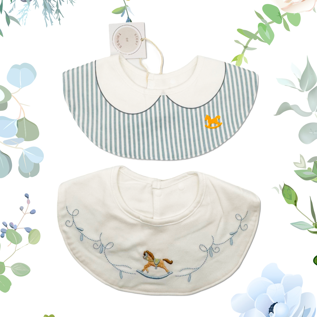 Pony Baby Bibs (set of 2)