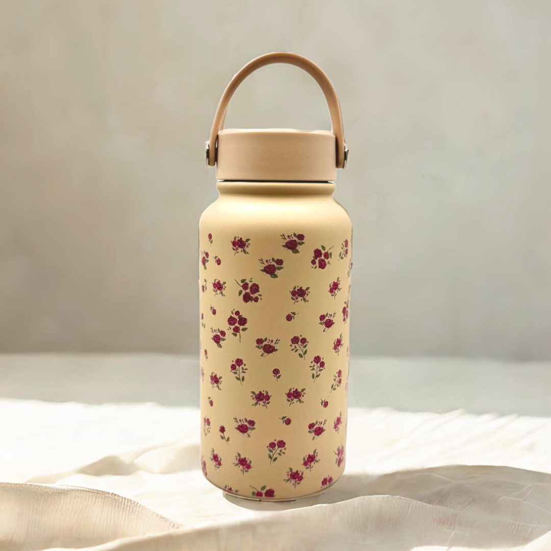 English Rose Hot/Cold water flask bottle