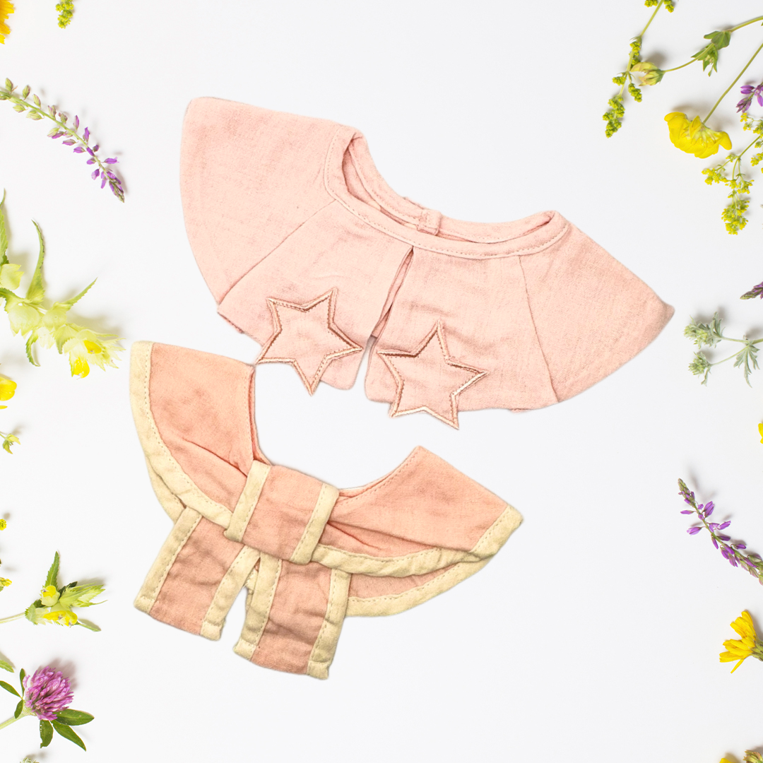 Pink baby Bibs (set of 2)