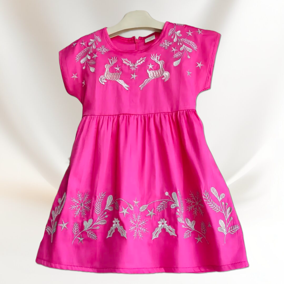 Chraming Pink Ethnic Dress