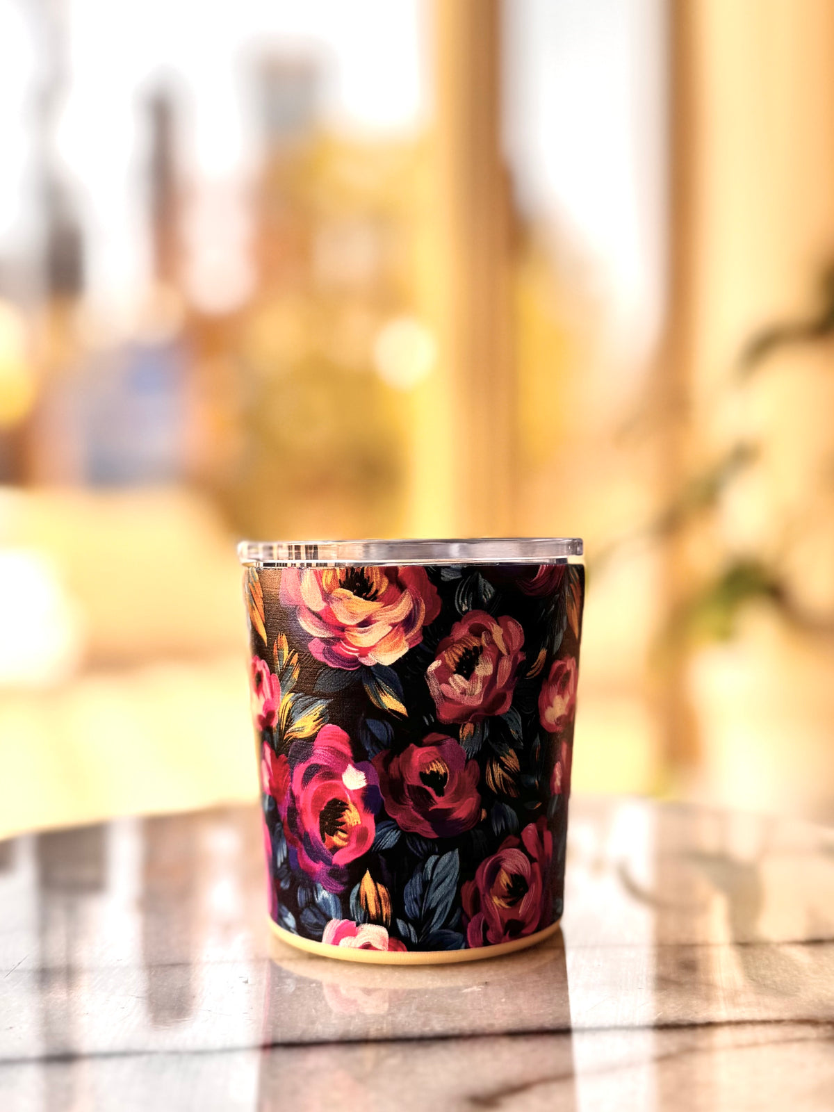 Midnight Roses Coffee Tumbler cup
