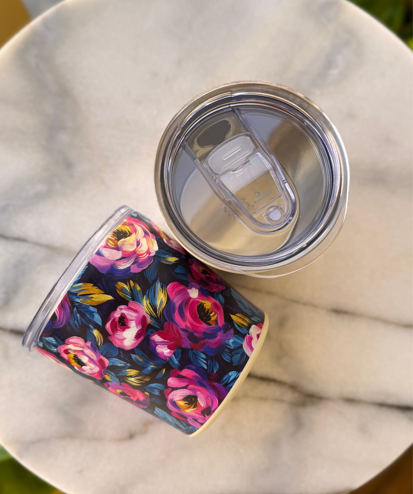 Midnight Roses Coffee Tumbler cup