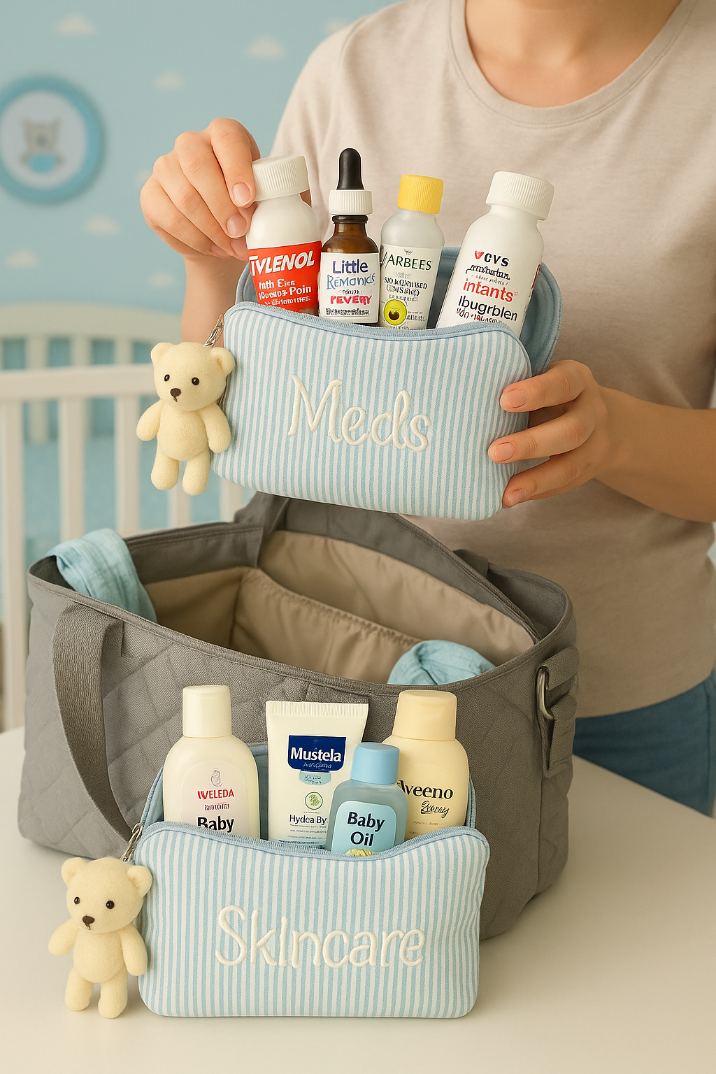 Baby essentials bags (Blue)