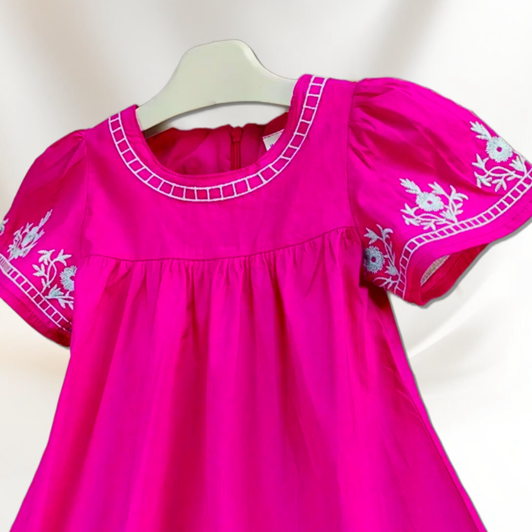 Boho Fuchsia Dress