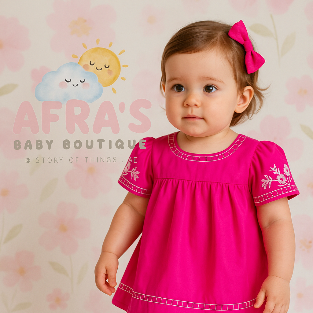 Boho Fuchsia Dress