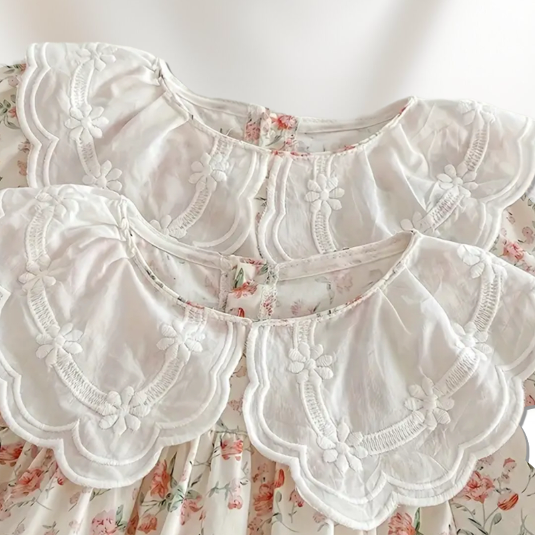 Simple lace with hair band dress