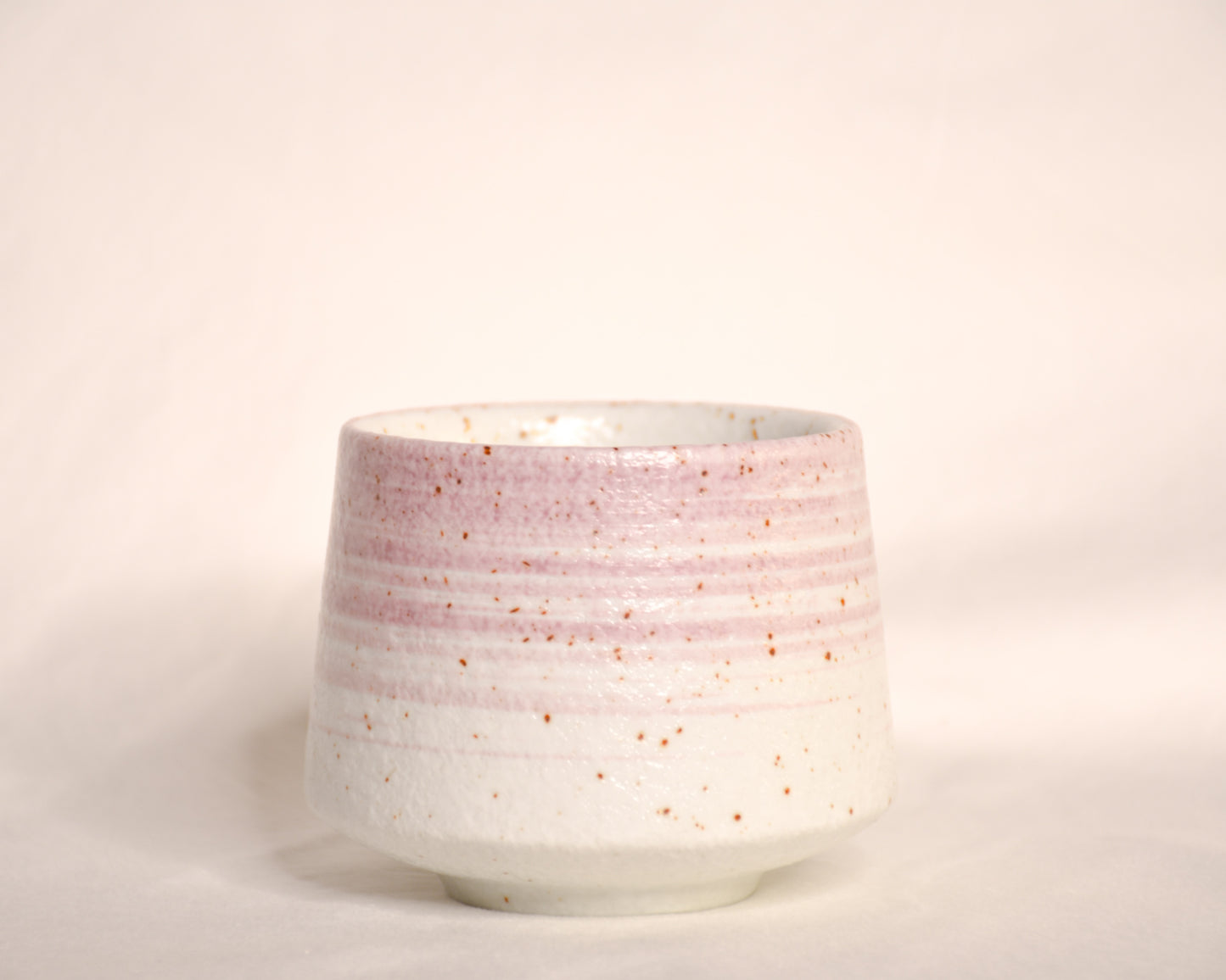 BRUSHED AWAY IN PINK PORCELAIN CUP