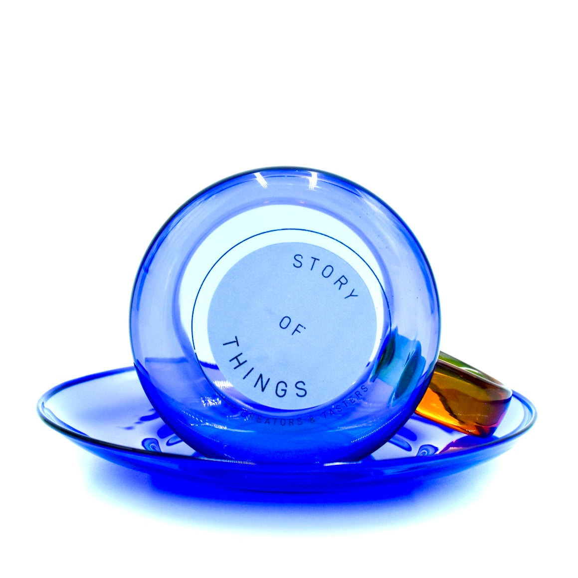 CLEAR BLUE SOT CUP & SUACER SET