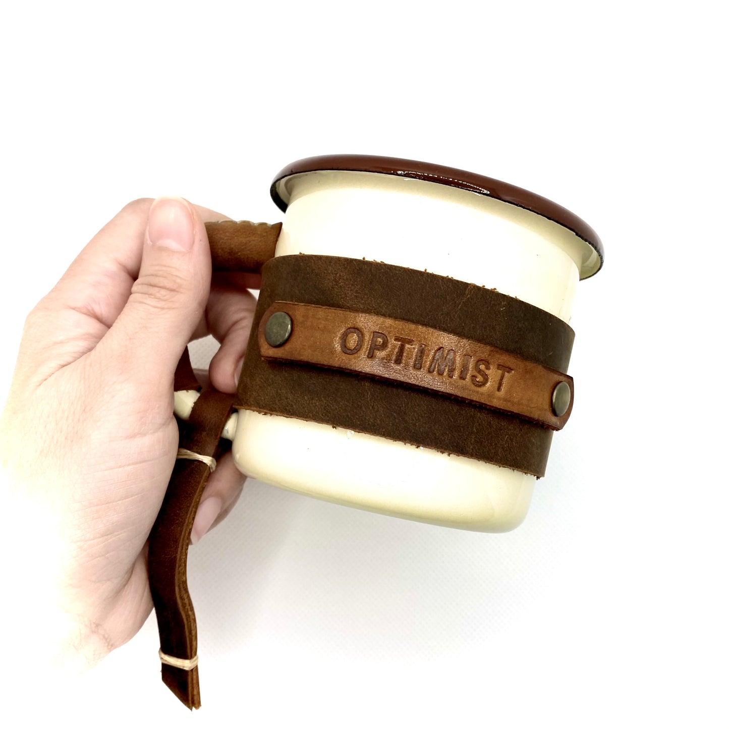 (CLASSIC WHITE) SOT Elegant Enamel Mug