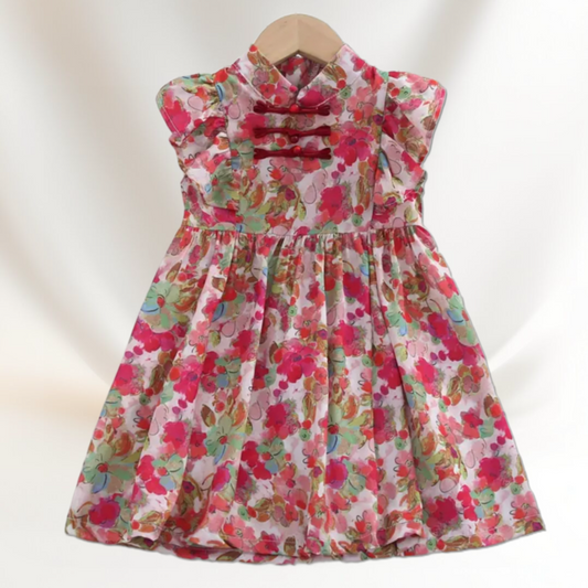 Chinese floral dress