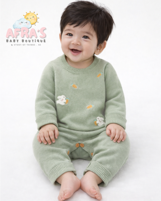 Rabbit & Carrots Knitted bodysuit