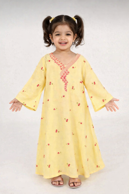 جلابية أطفال الكرز