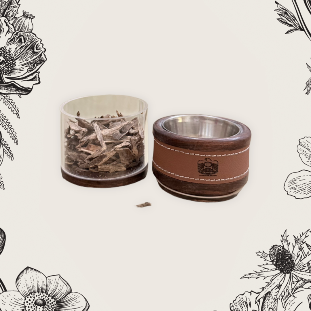 Wood Mubkhar with Daggah oud (set)