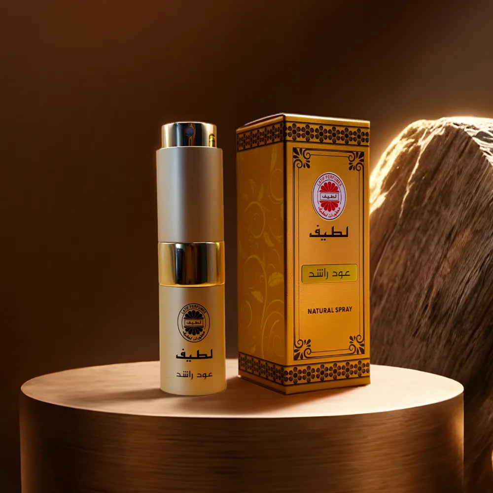 بخاخ عود راشد للشعر من لطيف للعطور