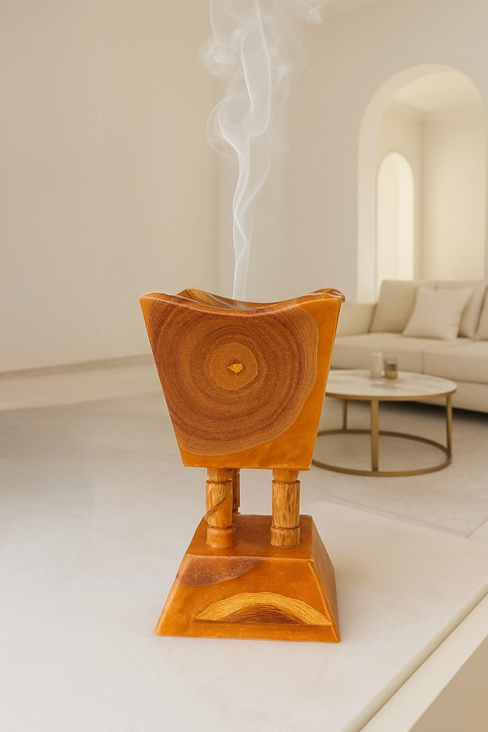 Resin & Wood Handmade Mubkhar