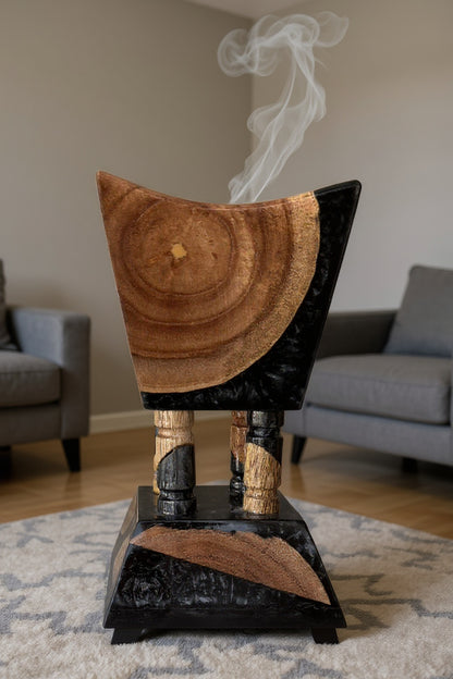 Resin & Wood Handmade Mubkhar