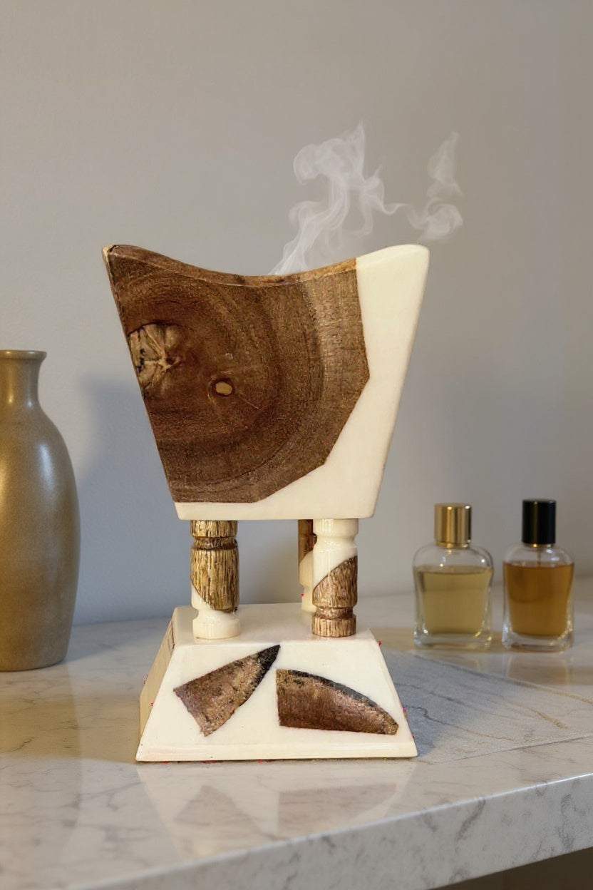 Resin & Wood Handmade Mubkhar