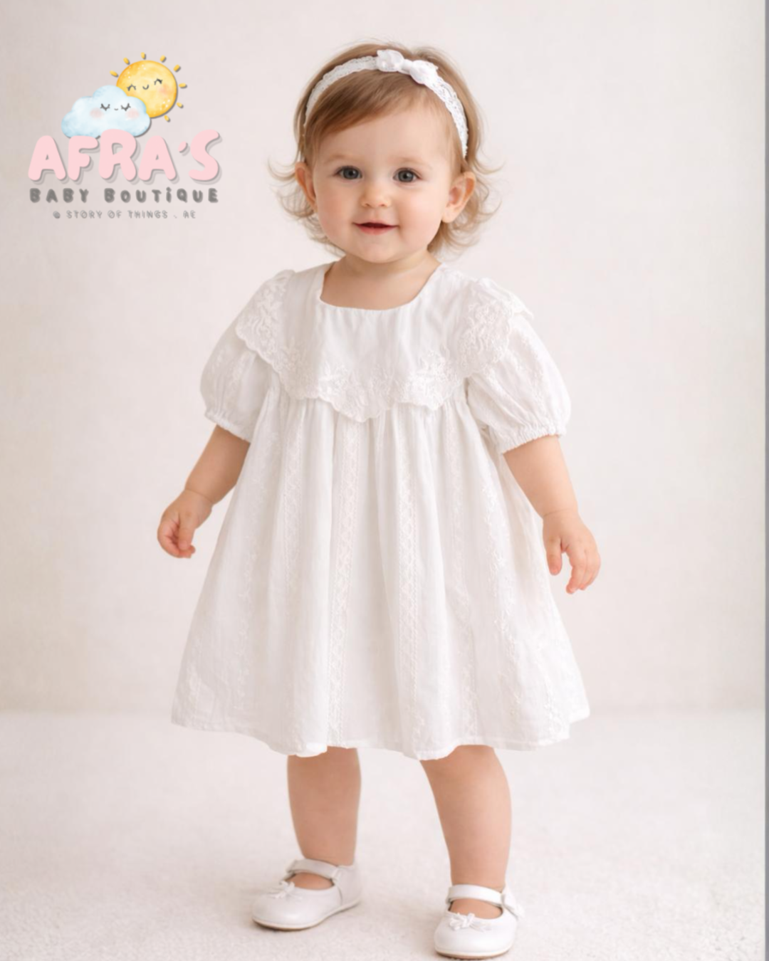 فستان أميرة أبيض