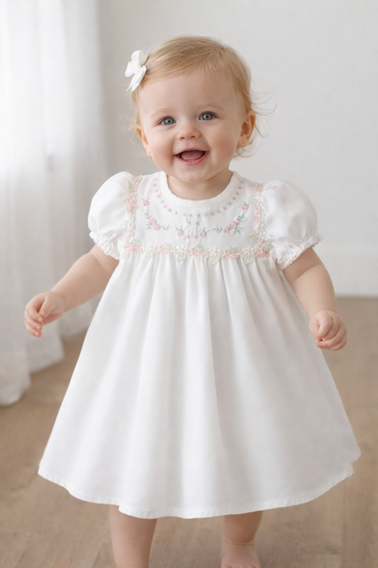 French white Summer Dress