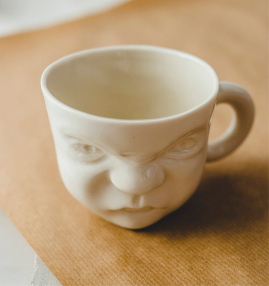 ANGRY BABY FACE CERAMIC HANDMADE CUP